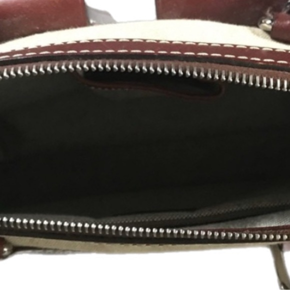 Dooney & Bourke Vintage Signature Anniversary double-pocket satchel - Picture 4 of 5